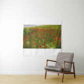 Weide met papaver (1896) Merse Pál Szinyei Wandkleed (In situ)