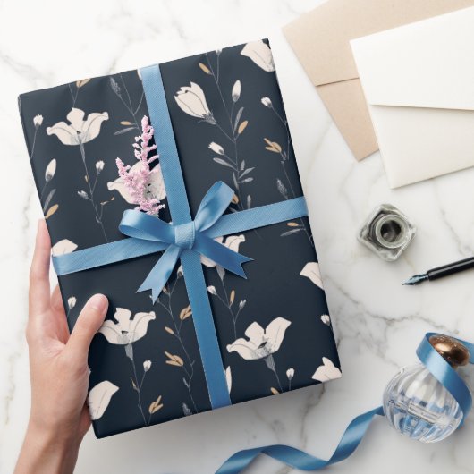 weide met wilde bloemen,aquarel boho wilde bloemen cadeaupapier (Geschenken)