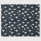 weide met wilde bloemen,aquarel boho wilde bloemen cadeaupapier (Vlak)