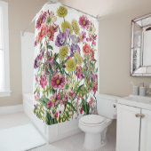 weide met wilde bloemen douchegordijn (In situ)