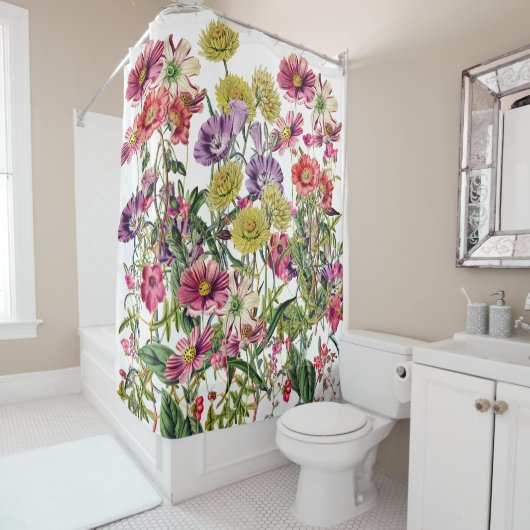 weide met wilde bloemen douchegordijn (In situ)