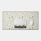 weide met wilde bloemen,waterverf boho wilde bloem bureaumat (Keyboard & Muis)