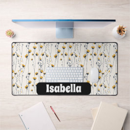 weide met wilde bloemen,waterverf boho wilde bloem bureaumat