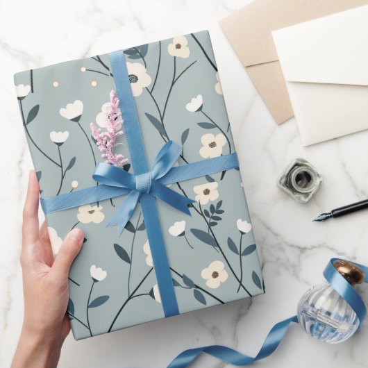 weide met wilde bloemen,waterverf boho wilde bloem cadeaupapier (Geschenken)
