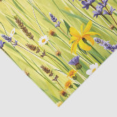 Weide met wilde bloemen zomerpatroon tissuepapier (Detail)