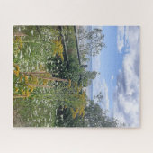 Weide uitzicht met zomerbloemen legpuzzel (Horizontaal)