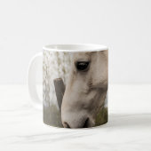 weide van het witte paard koffiemok (Voorkant links)
