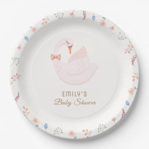 Weide Wildbloem Prinses Zwaan Meisje Baby Shower