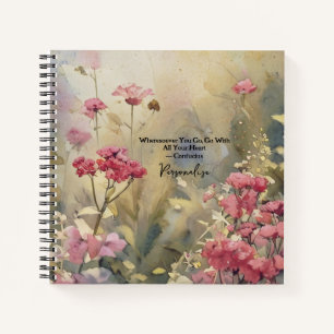 weide wilde bloemen Confucius Quote Journal Notitieboek