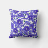 weidebloem cichorei-patroon kussen (Achterkant)