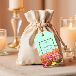 Weidebloemen Bruiloftsfeest of -evenement Cadeaulabel