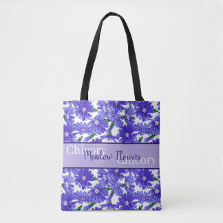 weidebloemen cichorei tote bag