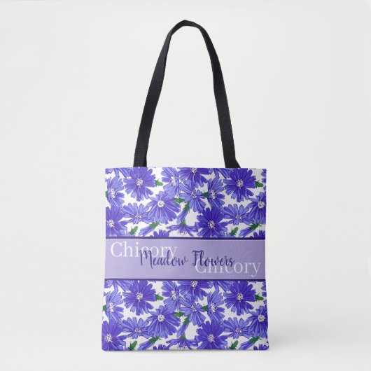 weidebloemen cichorei tote bag (Voorkant)