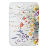 Weidebloemen en Lavendel Badmat (Voorkant Verticaal)