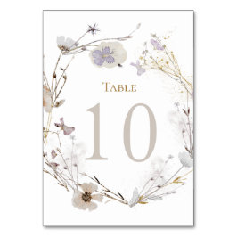 weidebloemen Tabel Nummer 10 Kaart