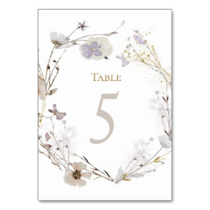 weidebloemen Tabel Nummer 5 Kaart