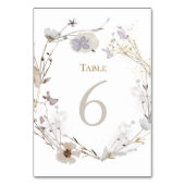 weidebloemen Tabel Nummer 6 Kaart (Achterkant)