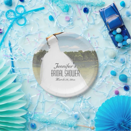 weidebruid papieren bordje (Feest)