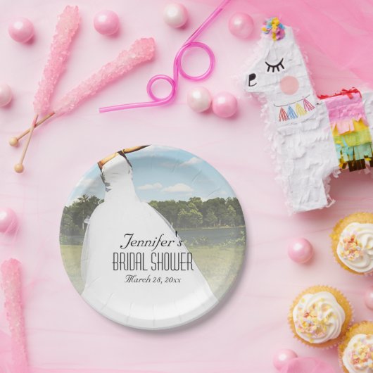 weidebruid papieren bordje (Feest)