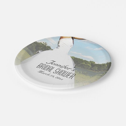 weidebruid papieren bordje (Gekanteld)