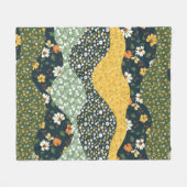 Weidegolven Fleece Deken (Voorkant (Horizontaal))