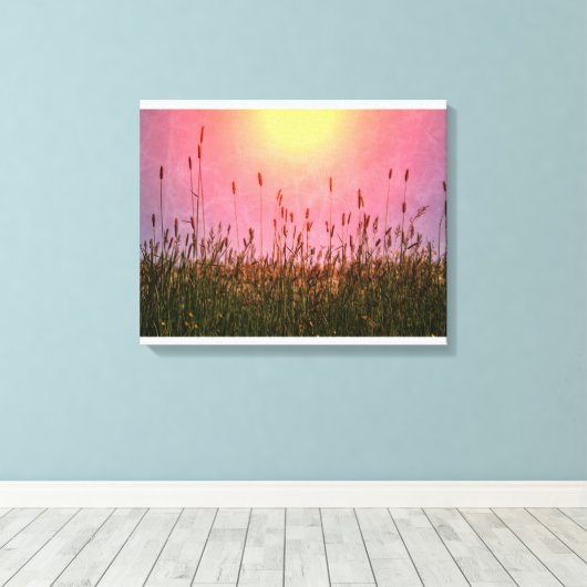 Weidegrassen Canvas Afdruk (Insitu (Houten vloer))