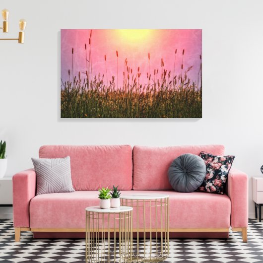 Weidegrassen Canvas Afdruk (Insitu (Woonkamer))