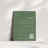 weidegroen | Alles-in-één bruiloft Details Informatiekaartje