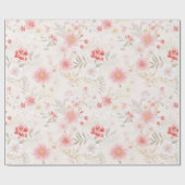Weidekern Bloemige Cottagecore Cadeau Cadeaupapier (Vlak)