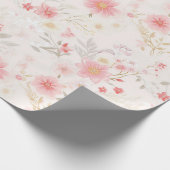 Weidekern Bloemige Cottagecore Cadeau Cadeaupapier (Hoek)