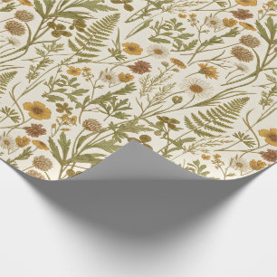 Weidekern Botanische Illustraties Bloemen Grassen Cadeaupapier