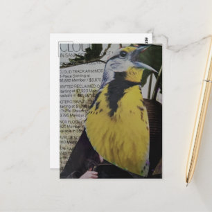 Weideleeuw Surreal Collage Briefkaart