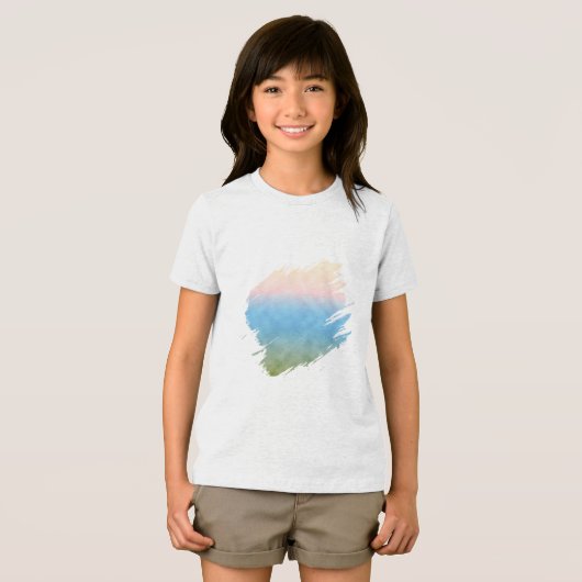 Weideligte Tri-Blend Shirt (Voorkant volledig)