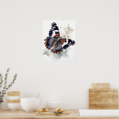 Weidemeyers Admiral Butterfly Art Print Poster (Keuken)