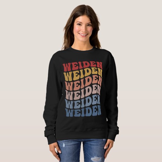 Weiden City Groovy Retro Trui (Voorkant volledig)