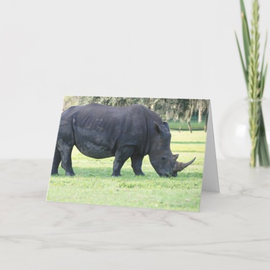 weideneushoorn-Wenskaart Kaart (Voorkant)