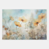 WEIDEWILDBLOEMEN ONTKOPPELEN DECORATIEF PAPIER INPAKPAPIER VEL (Voorkant 3)