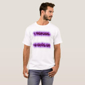 Weiger op te geven t-shirt (Voorkant volledig)