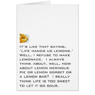 Weigeren limonade te maken