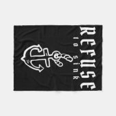 Weigeren om depressie te gooien Bewustheid van de Fleece Deken (Voorkant (Horizontaal))