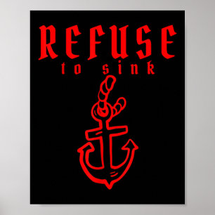 Weigeren om depressie te gooien Bewustheid van de Poster