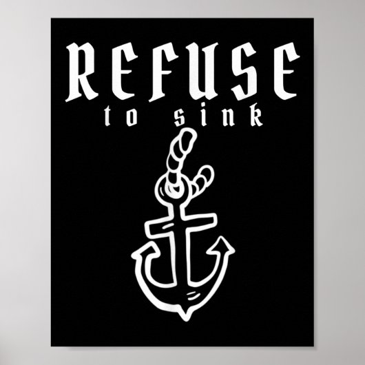 Weigeren om depressie te gooien Bewustheid van de Poster (Voorkant)