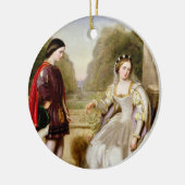 Weigering (olie op canvas) keramisch ornament (Links)