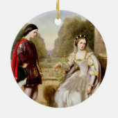 Weigering (olie op canvas) keramisch ornament (Achterkant)
