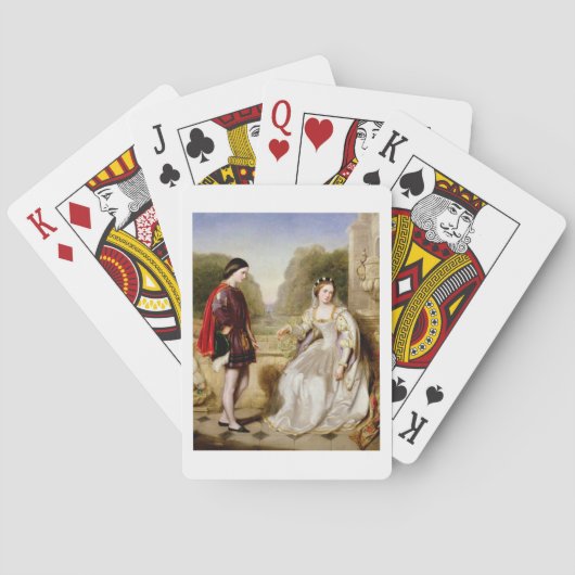 Weigering (olie op canvas) pokerkaarten (Achterkant)