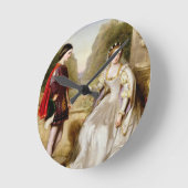 Weigering (olie op canvas) ronde klok (Hoek)
