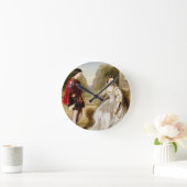 Weigering (olie op canvas) ronde klok (Huis)