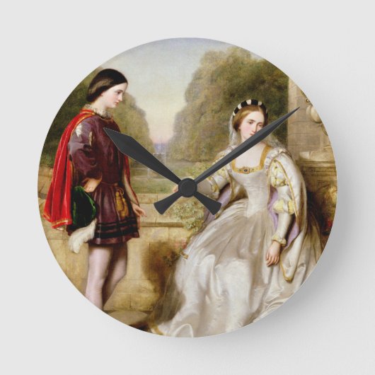 Weigering (olie op canvas) ronde klok (Voorkant)