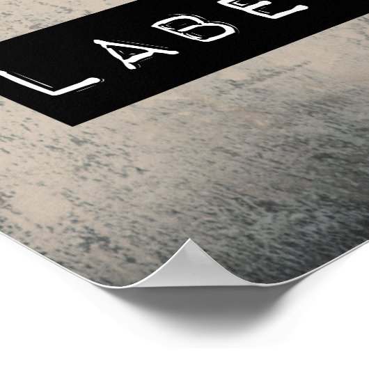 Weigering om Poster met een etiket te vermelden (Hoek)