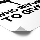 WEIGERING ZWARTE GORDEL POSTER (Hoek)